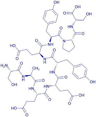 Cholecystokinin Precursor (107-115) (human) (desulfated) 198483-37-3.png