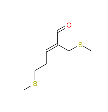 5-甲硫基-2-甲硫甲基-2-戊烯醛