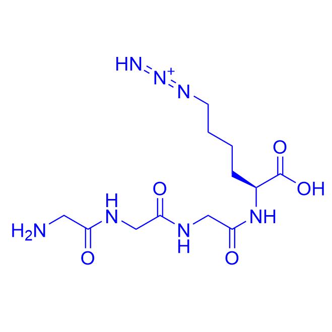 H-(Gly)3-Lys(N3)-OH (hydrochloride) 2737202-70-7.png
