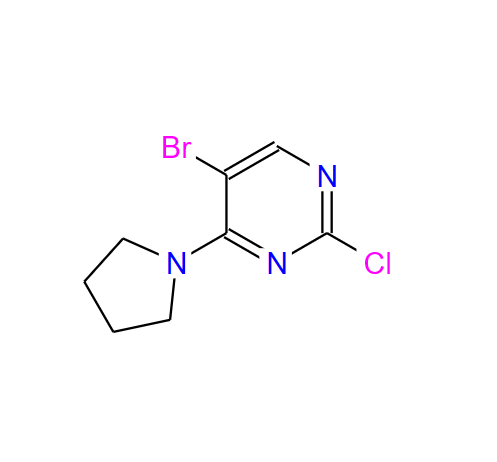 5-溴-2-氯-4-(1-吡咯烷基)嘧啶 57054-90-7
