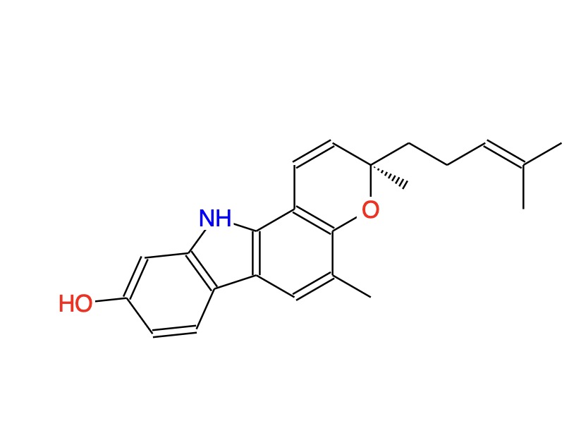 羟基马汉九里香碱  Mahanine