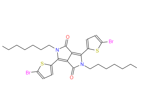 3,6-双(5-溴-2-噻吩基)-2,5-二氢-2,5-二辛基吡咯并[3,4-C]吡咯-1,4-二酮 1057401-13-4