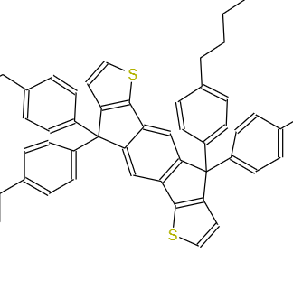 4,4,9,9-四(4-己基苯基)-4,9-二氢-s-苯并二茚并[1,2-b:5,6-b']]二噻吩 1049034-67-4