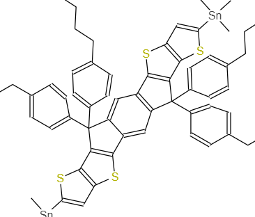 二(三甲基锡)-四(对己基苯)-引达省并二并二噻吩 1420071-65-3