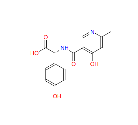 2-(6-甲基-4-羟基烟酰胺基)-2-(4-羟基苯基)乙酸 70785-61-4