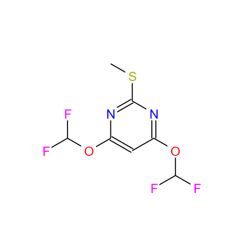 	4,6-双(二氟甲氧基)-2-(甲硫代)嘧啶 100478-25-9