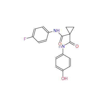 环丙烷-1,1-二甲酸 N-(4-氟苯基)酰胺 N'-(4-羟基苯基)酰胺 849217-60-3