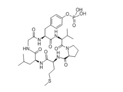 Cyclo(-Gly-Tyr(PO3H2)-Val-Pro-Met-Leu)