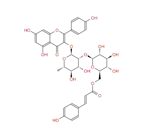 山奈酚 3-O-2''-(6''-P-顺式-香豆酰基)-葡萄糖鼠李糖苷 891194-27-7