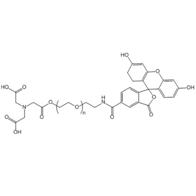 NTA-PEG-FITC，次氮基三乙酸-聚乙二醇-荧光素