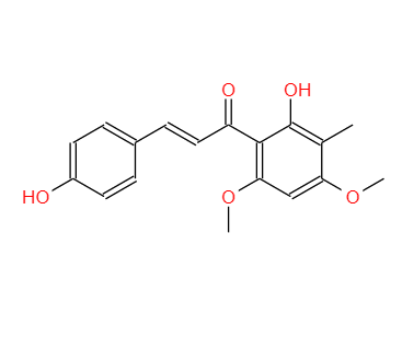 (2E)-1-(2-羟基-4,6-二甲氧基-3-甲基苯基)-3-(4-羟基苯基)-2-丙烯-1-酮 1044743-35-2