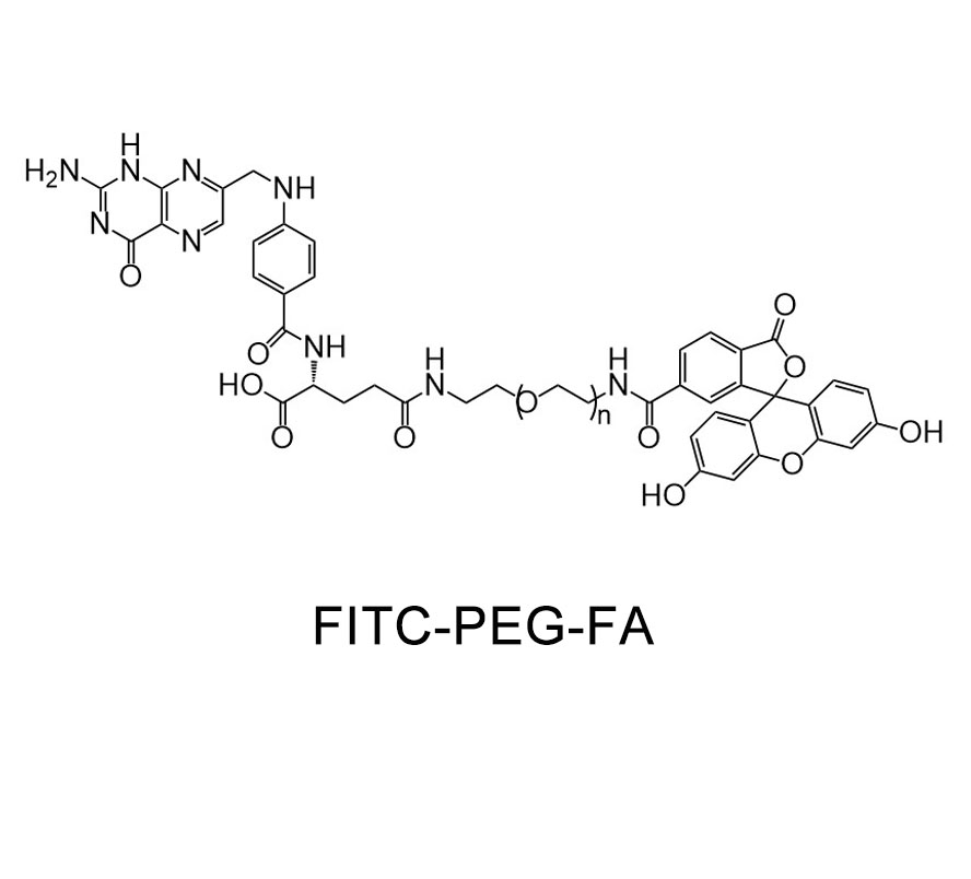荧光素-聚乙二醇-叶酸，FITC-PEG-FA/NH2/BIOTIN/N3/炔基