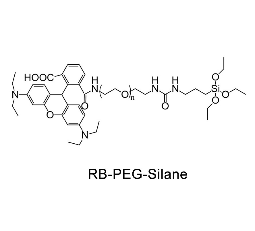 罗丹明-聚乙二醇-硅烷,RB-PEG-Silane/nh2/mal