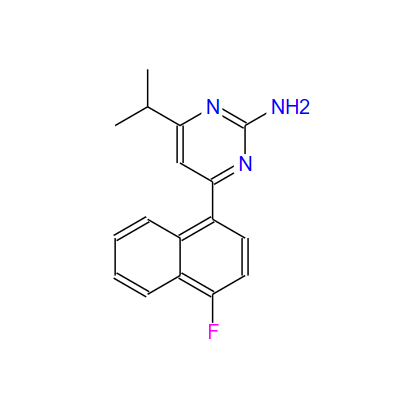 2-氨基-4-(4-氟萘-1-基)-6-异丙基嘧啶