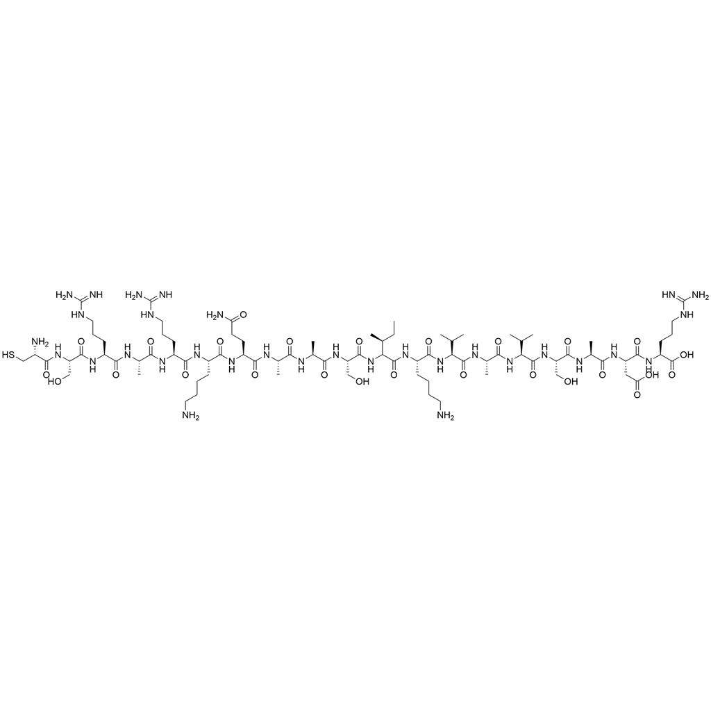 H-Cys-Ser-Arg-Ala-Arg-Lys-Gln-Ala-Ala-Ser-Ile-Lys-Val-Ala-Val-Ser-Ala-Asp-Arg-OH