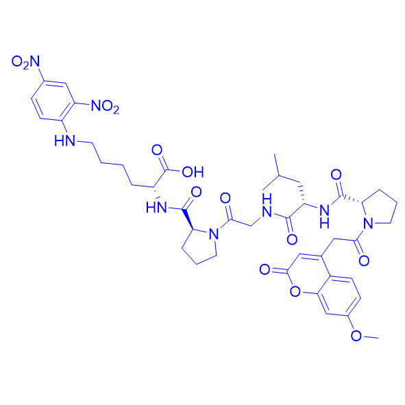 特定高荧光FRET底物/185698-23-1/Mca-Pro-Leu-Gly-Pro-D-Lys(Dnp)-OH