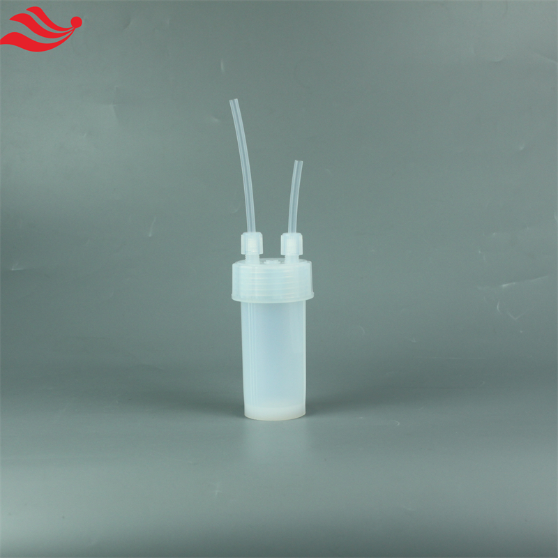  60mlPFA撞击瓶本底低半导体行业PFA缓冲瓶可连接1/4管耐腐蚀