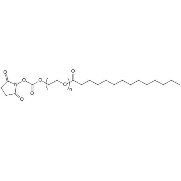 MTA-PEG-NHS，肉豆蔻酸-聚乙二醇-琥珀酰亚胺酯