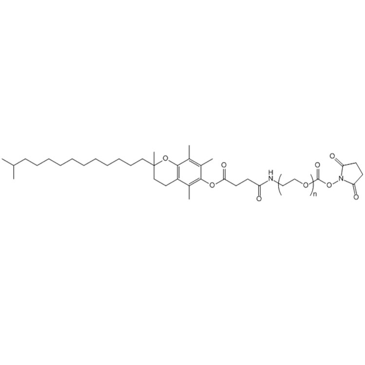 Tocopherol-PEG-NHS，Vitamin E-PEG-NHS，维生素E-PEG-活性酯