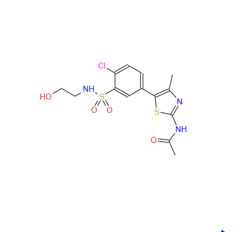 N-[5-[4-氯-3-[[(2-羟基乙基)氨基]磺酰基]苯基]-4-甲基-2-噻唑基]乙酰胺