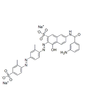 7-[(3-氨基苯甲酰)氨基]-4-羟基-3-[[2-甲基-4-[(2-甲基-4-磺酸基苯基)偶氮] 5938-84-1