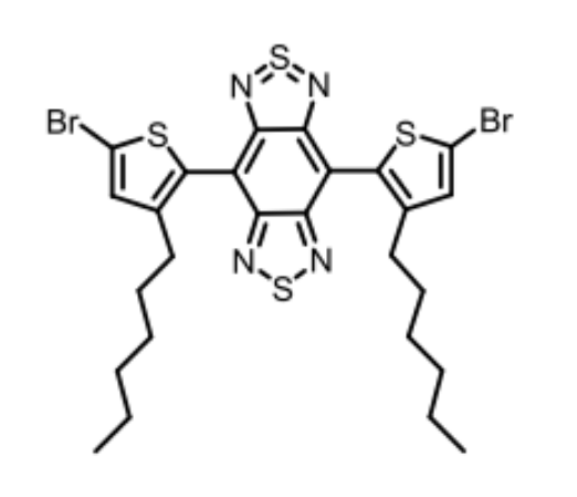 2813350-41-1 4,8-双(5-溴-3-(2-己基)-2-噻吩基)-2Λ4Δ2-苯并[1,2-C:4,5-C']双[1,2,5]噻二唑