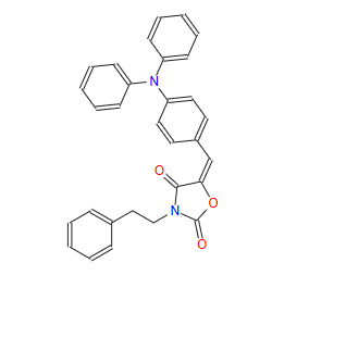 5-(4-二苯胺苯基乙烯基)-苯乙基恶唑烷-2,4-二酮 506426-96-6