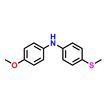 4-甲氧基-N-(4-(甲硫基)苯基)苯胺