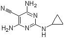 CAS 登录号:112636-83-6, 地昔尼尔, 4,6-二氨基-2-环丙基氨基嘧啶-5-腈