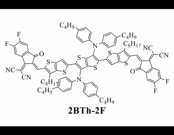 非稠环受体2Bth-2F;Simple Nonfused Ring Electron Acceptors with 3D Network Packing Structure Boosting the Efficiency of Organic Solar Cells to 15.44%