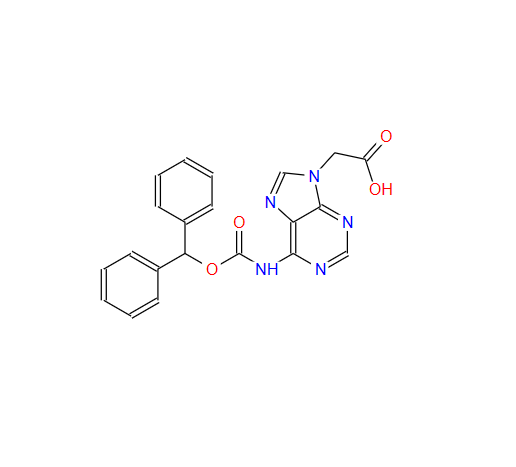 6-N-(二苯甲氧羰基)腺嘌呤-9-乙酸