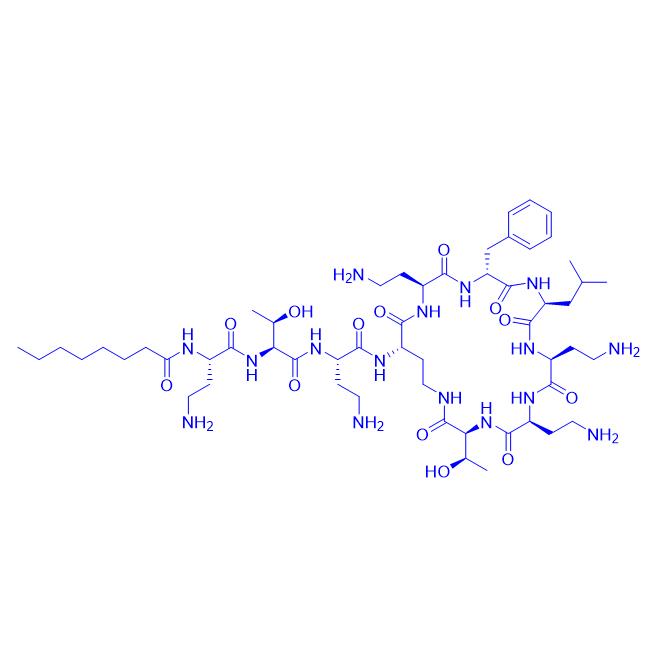 Octanoylpolymyxin B 71140-58-4.png Octanoylpolymyxin B 71140-58-4.png