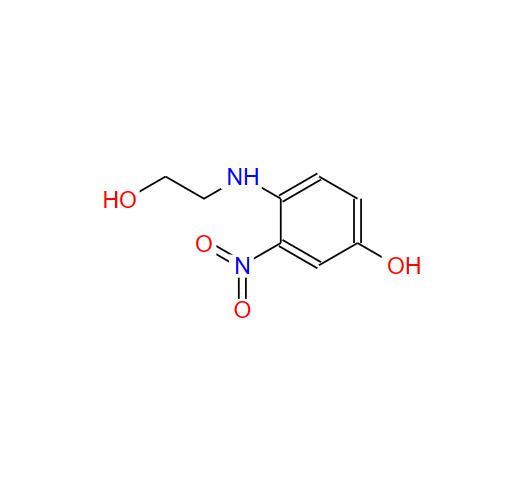 3-硝基-4-(2-羟乙氨基)苯酚