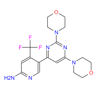 5-[2,6-二(4-吗啉基)-4-嘧啶基]-4-(三氟甲基)-2-吡啶胺