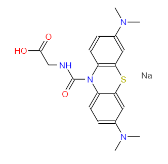 N-[[3,7-双(二甲基氨基)-10H-吩噻嗪-10-基]羰基]甘氨酸单钠盐 115871-18-6