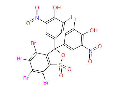 5', 5''-二硝基-3', 3''-二碘基-3,4,5,6-四溴酚磺酞 145551-16-2