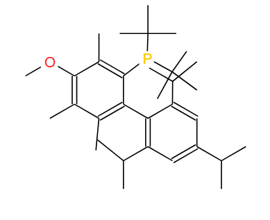 2-二叔丁基膦-4-甲氧基-3,5,6-三甲基-2',4',6'-三异丙基联苯[与异构体1:1混合,2-二-叔丁基膦-5-甲氧基-3,4,6-三甲基-2',4',6'-三异丙基联苯] 1359986-21-2