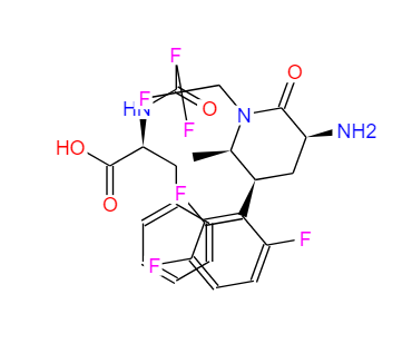 L-Phenylalanine, N-acetyl-, compd. with (3S,5S,6R)-3-amino-6-methyl-1-(2,2,2-trifluoroethyl)-5-(2,3,6-trifluorophenyl)-2-piperidinone (1:1) 1456803-45-4