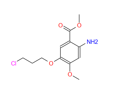 2-氨基-5-(3-氯丙氧基)-4-甲氧基苯甲酸甲酯 380844-26-8