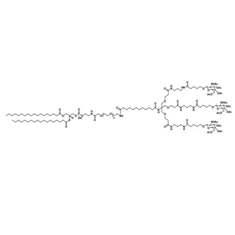 DSPE-PEG-galnac，磷脂-聚乙二醇-N-乙酰半乳糖胺，MW;2000