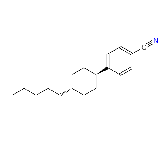 反式-4-(4-戊基环己基)苯腈 61204-01-1