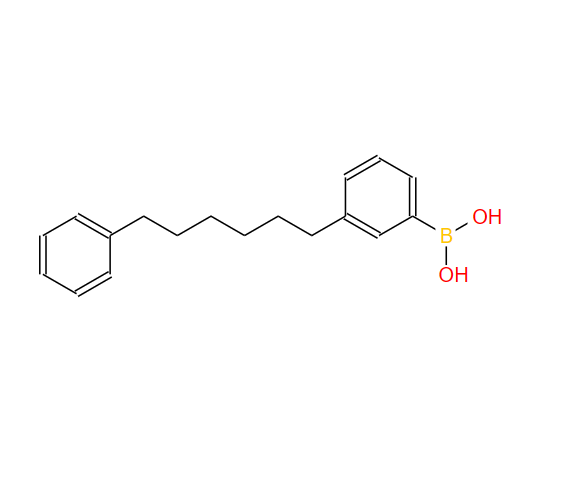 3-(6-苯基己基)苯硼酸