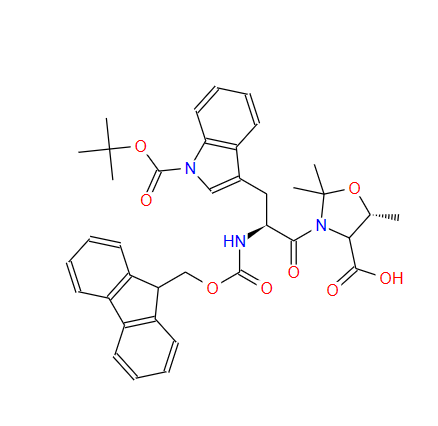 (5R)-3-[(2S)-3-[1-[叔丁氧羰基]-1H-吲哚-3-基]-2-[[芴甲氧羰基]氨基]-1-氧代丙基]-2,2,5-三甲基-4-恶唑烷羧酸 936707-21-0