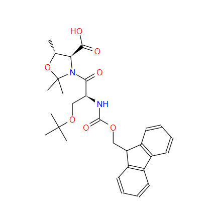 (4S,5R)-3-[(2S)-3-(叔丁氧基)-2-[[芴甲氧羰基]氨基]-1-氧代丙基]-2,2,5-三甲基-4-恶唑烷羧酸 1266350-99-5