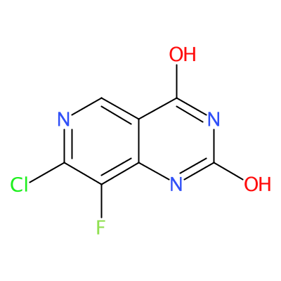 7-氯-8-氟吡啶并[4,3-D]嘧啶-2,4-二醇;7-氯-8-氟吡啶并[4,3-D]嘧啶-2,4(1H,3H)-二酮
