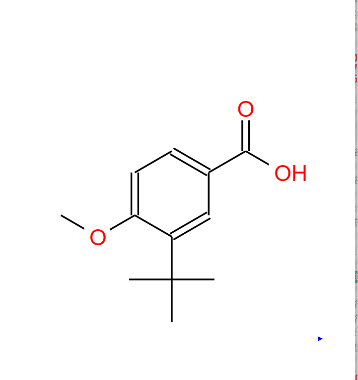 3-叔丁基-4-甲氧基苯甲酸 66737-89-1