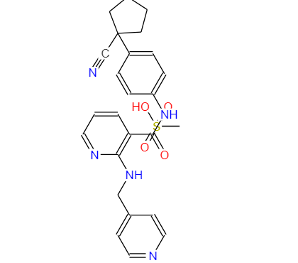 N-[4-(1-氰基环戊基)苯基]-2-[(4-吡啶甲基)氨基]-3-吡啶甲酰胺甲磺酸盐 1218779-75-9