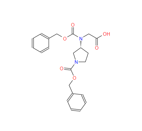 3-(苄氧羰基-羧甲基氨基)吡咯烷-1-羧酸苄酯 1056211-06-3
