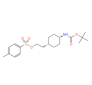反式-4-N-Boc-氨基环己乙基对甲苯磺酸酯