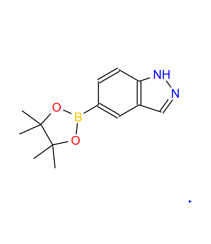 5-(4,4,5,5-四甲基-1,3,2-二杂氧戊硼烷-2-基)-1H-吲唑 862723-42-0
